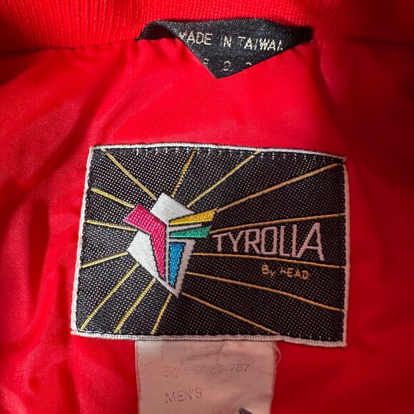 Tyrolia by Head Winter Jacket Men Size L Full Zip Snap Ski Snow 70s 80s 90s VTG - Picture 5 of 14